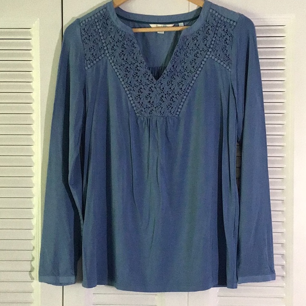 Boden French blue blouse